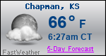 Weather Forecast for Chapman, KS