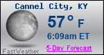 Weather Forecast for Cannel City, KY