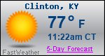 Weather Forecast for Clinton, KY