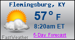 Weather Forecast for Flemingsburg, KY