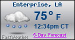 Weather Forecast for Enterprise, LA