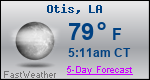 Weather Forecast for Otis, LA
