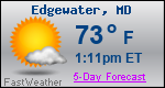 Weather Forecast for Edgewater, MD