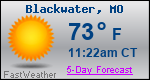 Weather Forecast for Blackwater, MO
