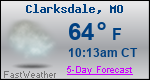 Weather Forecast for Clarksdale, MO