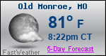 Weather Forecast for Old Monroe, MO