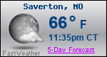 Weather Forecast for Saverton, MO