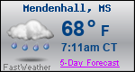 Weather Forecast for Mendenhall, MS