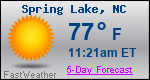 Weather Forecast for Spring Lake, NC