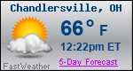 Weather Forecast for Chandlersville, OH