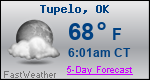 Weather Forecast for Tupelo, OK