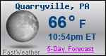 Weather Forecast for Quarryville, PA