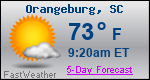 Weather Forecast for Orangeburg, SC