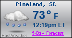 Weather Forecast for Pineland, SC