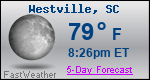 Weather Forecast for Westville, SC