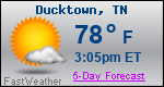 Weather Forecast for Ducktown, TN