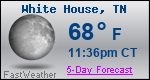 Weather Forecast for White House, TN