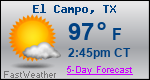 Weather Forecast for El Campo, TX