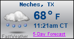 Weather Forecast for Neches, TX