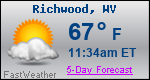 Weather Forecast for Richwood, WV
