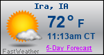 Weather Forecast for Ira, IA