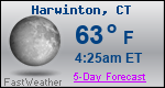 Weather Forecast for Harwinton, CT