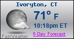 Weather Forecast for Ivoryton, CT