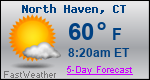 Weather Forecast for North Haven, CT