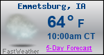 Weather Forecast for Emmetsburg, IA