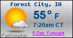 Weather Forecast for Forest City, IA