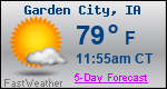 Weather Forecast for Garden City, IA
