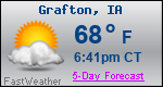 Weather Forecast for Grafton, IA