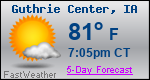 Weather Forecast for Guthrie Center, IA