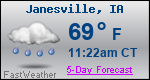 Weather Forecast for Janesville, IA