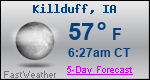 Weather Forecast for Killduff, IA