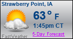 Weather Forecast for Strawberry Point, IA