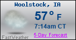 Weather Forecast for Woolstock, IA