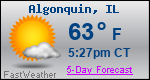 Weather Forecast for Algonquin, IL