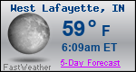 Weather Forecast for West Lafayette, IN