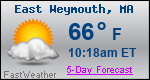 Weather Forecast for East Weymouth, MA