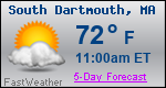 Weather Forecast for South Dartmouth, MA
