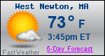 Weather Forecast for West Newton, MA