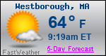 Weather Forecast for Westborough, MA