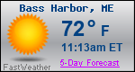 Weather Forecast for Bass Harbor, ME