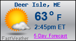 Weather Forecast for Deer Isle, ME