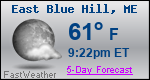 Weather Forecast for East Blue Hill, ME