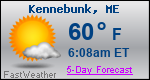 Weather Forecast for Kennebunk, ME