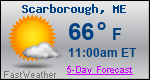 Weather Forecast for Scarborough, ME