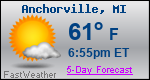 Weather Forecast for Anchorville, MI