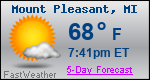 Weather Forecast for Mount Pleasant, MI